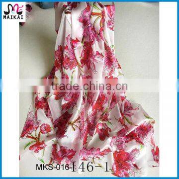 High quality lady's fashion printing silk scarf factory china