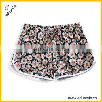 2017 Latest Fashion Design 100% Polyester Shorts Women