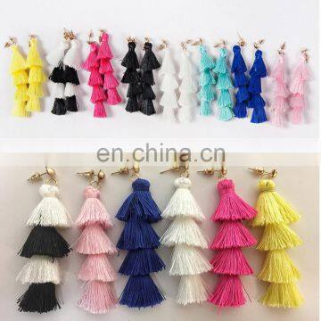 Trending Fringe Drop Tassel Earrings 8 Colros
