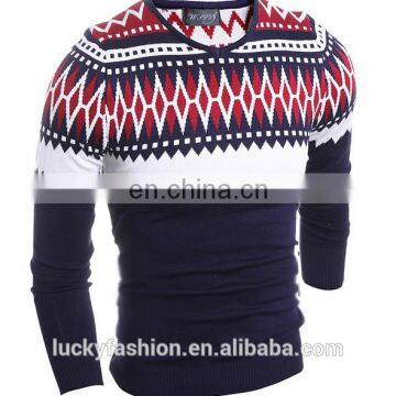 Wool clothing o neck pullover men sweater wholesale made in china