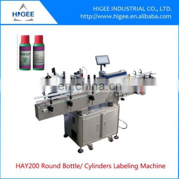 HIG HAY200 HBY50 250ml 750ml serve CNC automatic or semi-automatic round bottle labeling machine