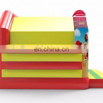 2017 New Design Cheap Movable 0.55mm PVC Inflatable Jumping Bounce Castle House With Basketball Hoop Inside photo-4