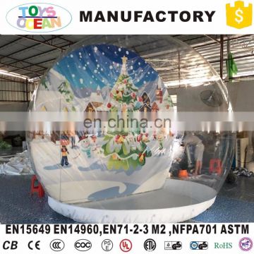 outdoorinflatable Christmas photo snow globes for advertising display