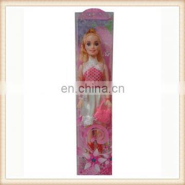 11" plastic toy modern gaudery girl doll