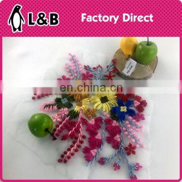 Mutli color Mechanical Embroidery Flower Patch for clothing