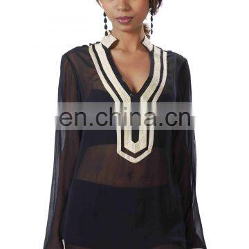 Chiffon Ladies Kurti Kaftans