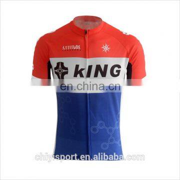 2016 New fashion design custom 100% polyester quick dry fit China cycling apparel cycling jersey