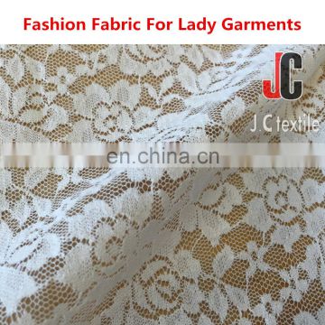 AL8066 shaoxing JC polyester spandex lace wholesale african french lace fabric