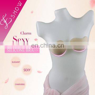 ES6611 Golden Wholesale Fashion Sexy Backless Invisible Nude Silicone Free Bra for Swimwear