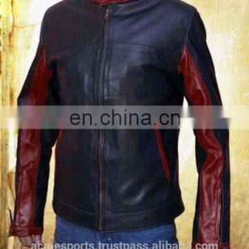 Real raccoon dog fur coat for women/ leather jacket women Denmark design