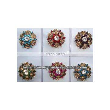 Fashion jewelry rhinestone rings exporter, Indian jewellery rhinestone rings manufacturer