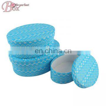 Oval Cardboard Gift Box with Lid