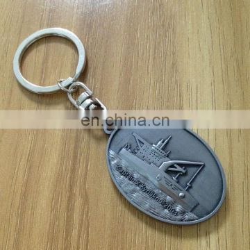 metal custom boat logo shape brass key chain wholesale