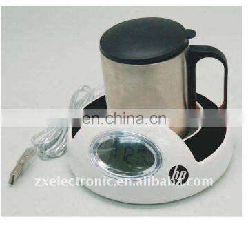 USB Cup Warmer with Time display