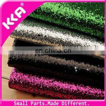 High quality 1.0mm pvc Synthetic shoes leather with glittering effect