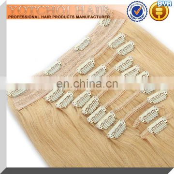 wholesale 14 inch clip in human hair extensions