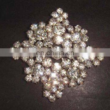 fashion alloy rhinestone snow wedding brooch