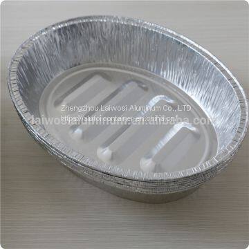 disposable partyware roasting aluminium oval plate food packaging aluminium turkey tray