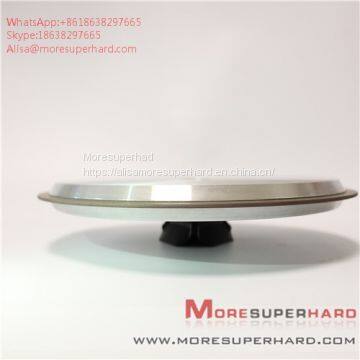 14a1 resin CBN grinding wheel processed stainless steel plate  Alisa@moresuperhard.com