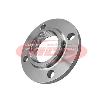 BS4504 PN16 carbon steel welded neck threaded flange