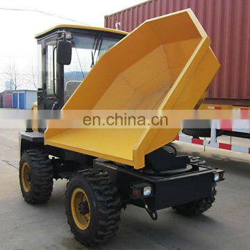 3tons hydraulic dump truck with rotation bucket/self-loading