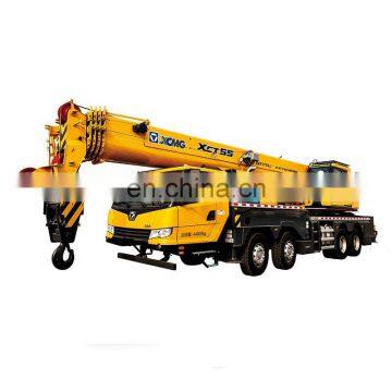 75 ton crane machine QUY75 remote control crawler crane with 76m boom