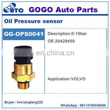 Oil Pressure Sensor for VOLVO FL6 OEM 20428459 8158821, 20829689, 20528336 0-15bar