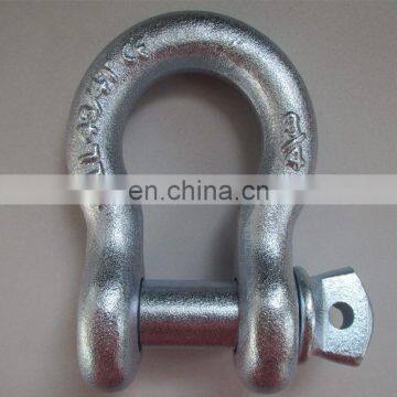 1" US Standard Bolt Type Galvanized Shackle