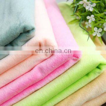 Waterproof Laminated Knitting Technic Super Soft Short Plush Fabric for Plush Toy or Clothing