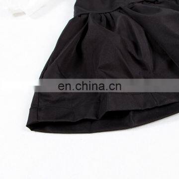 TWOTWINSTYLE 2019 Black Hit White Ruffles Sleeve off the Shoulder Slash Collar Princess photo-6