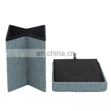 RTS Europe Market Unique Square Footrest Storage Ottoman for Living Room