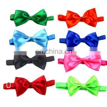 Fashion Skin-friendly Polyester Simple Pattern Pet Dog Bow Tie Collar Adjustable photo-6