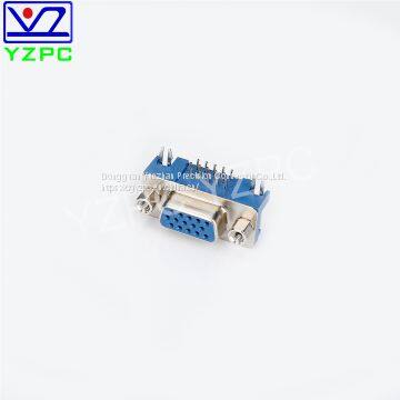 D-SUB D Connectors 15PIN R/A Female Multimedia Connector Assembly Customized photo-5