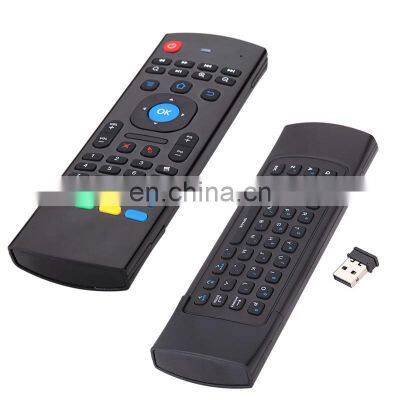 Free Customize Hot Sale Wireless Air keyboard MX3 2.4g Air Mouse Wireless Keyboard for Smart TV Box Tablet