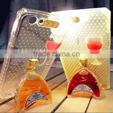 Flash mobile phone shell, mobile phone shell with wine cup bracket