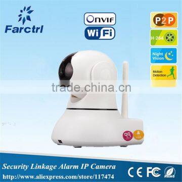 Wireless Security home linkage alarm system Wifi IP Camera P2P Camera 2-way Audio Surveillance Camera H.264 ONVIF IR Cut