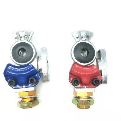 Trailer Gas Spiral Pipe Connector Handshake Valve Brake Valve Gas Connector 3/8