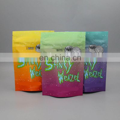 Smell Proof Mylar Eco Package Custom Organic Printed Edible Snack Pouch Packaging Bags Logo for Food