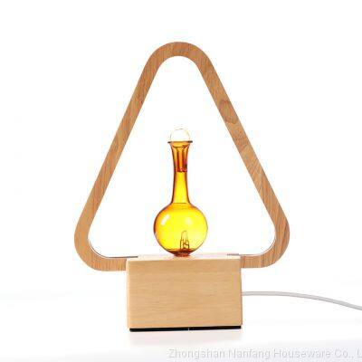 Triangle Essential oil Aroma Diffuser with LED Table Lamp