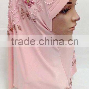 A172 Newest Beaded Malaysia Hijab for muslim lady