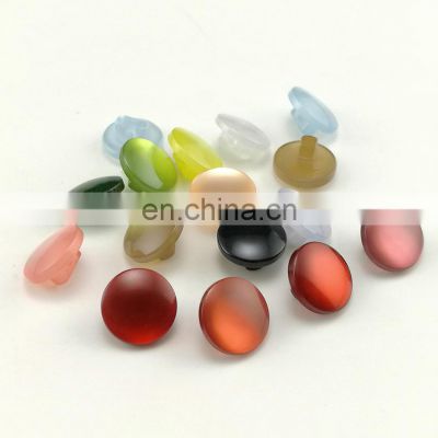 Pearl Colorful Transparent Resin Button Shank