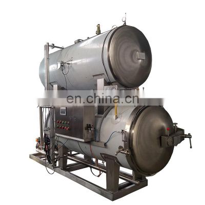 Food steam sterilizer automatic water spray retort machine / autoclave for packing bags