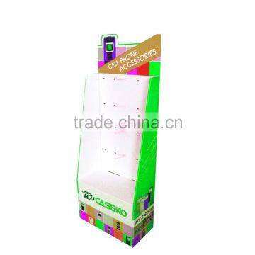 High quality Commercial design paper cardboard hook display for shoe retail
