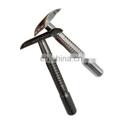 Safety Razor Golden Shaving Razor Set Private Label Razor Black Stainless Steel Doule Edge Blades Tiwn Blade Men Personal Care photo-2