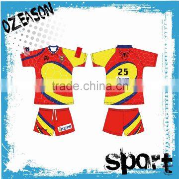 Sublimation Custom Rugby Ball Uniforms Manufacturer in China photo-5