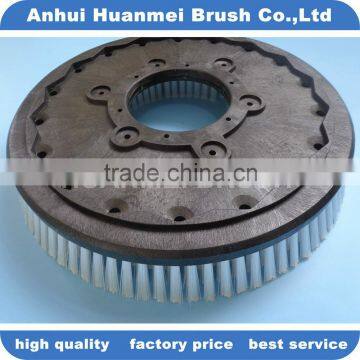 studded rubber or ribbed flooring