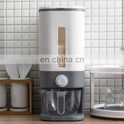Eco Friendly BPA Free Automatic Kitchen Glass Bucket Rice Bin Cereal Grain Plastic Storage Container Container Rice Dispenser photo-4
