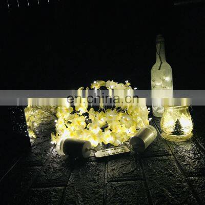Battery Box String Light String Light Hawaiian Foam Artificial Plumeria Flower Lights for Wedding Beach Party photo-5