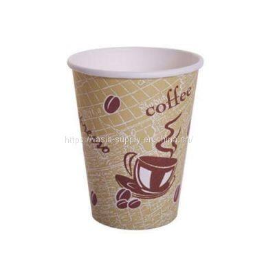 Eco friendly recyclable custom Printed Takeaway 8oz Single Wall Paper Cups