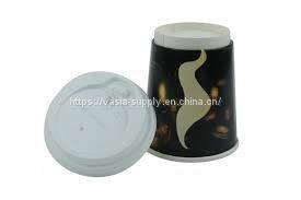 Recycable Custom Printed Insulated White Smooth Double Wall Paper Hot Cup